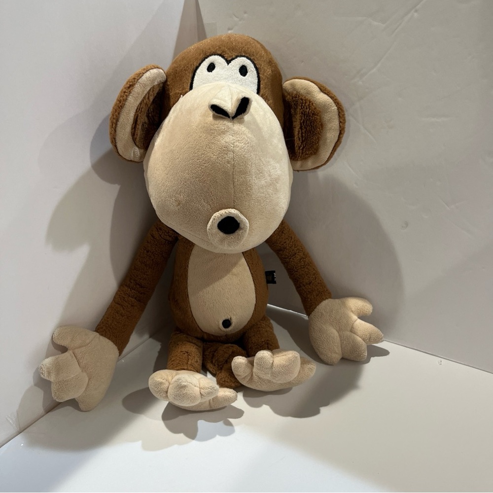 COPY - Original Bobby Jack 15" Brown Monkey Stuffed Animal Plush Jungle Posable